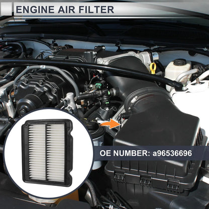Car Engine Air Filter for Chevrolet Aveo 1.6L (2004-2011) - 1 x Filter