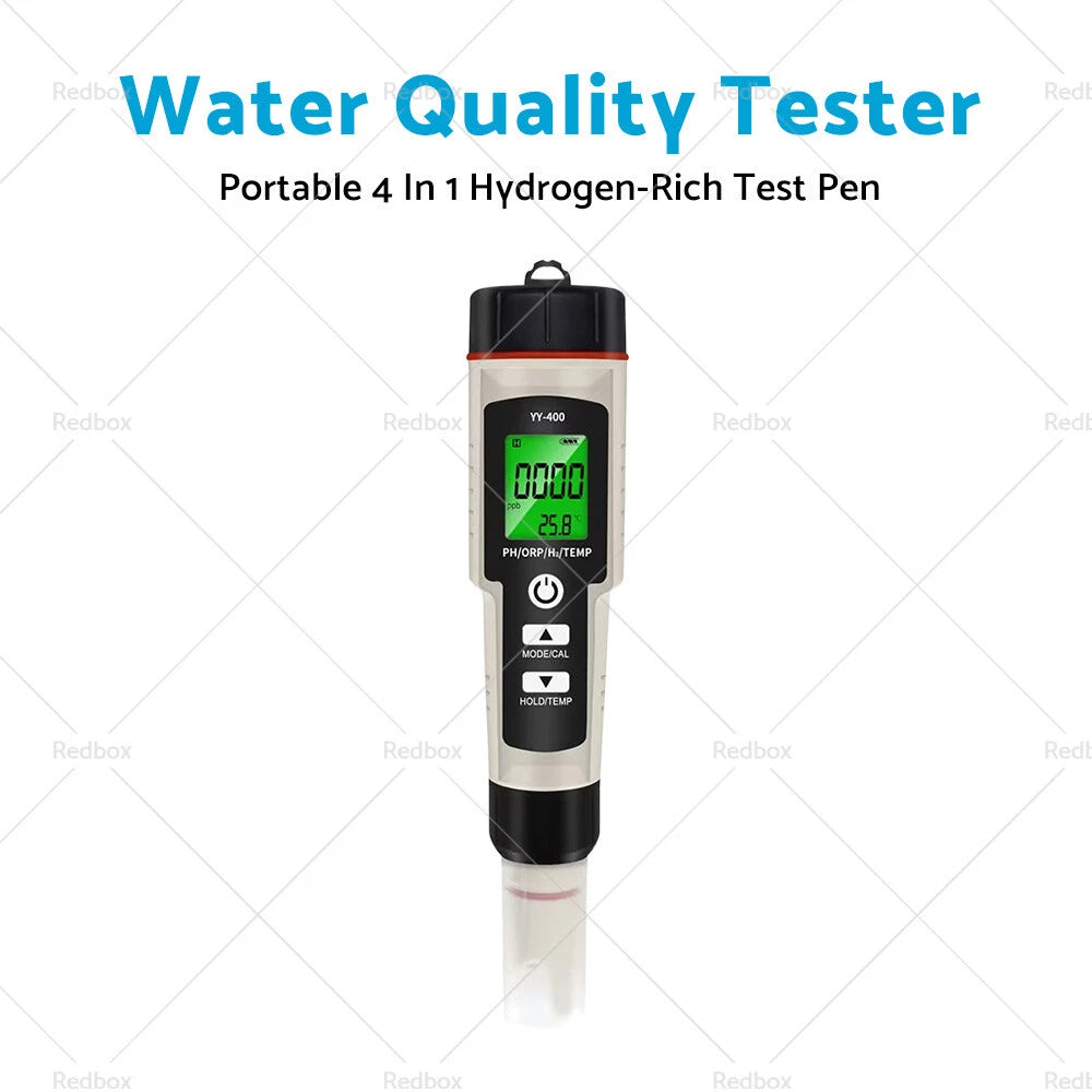 4 in 1 Hydrogen-Rich Water Quality Tester for PH/ORP/TEMP Meter