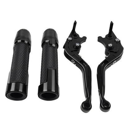 Black Extendable Brake Clutch Levers Grip Set for Ducati Monster (2009-2015)