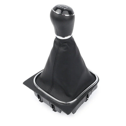 5 Speed Gear Shift Knob & Boot Gaiter Cover for VW Golf MK5 MK6 (2003-2014)