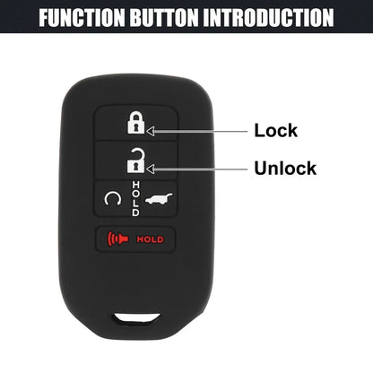 5 Button Key Fob Cover Case for Honda Accord Civic CR-V (2016-2023)