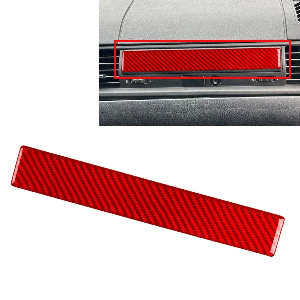Carbon Fiber Red Dashboard Panel Cover Trim for BMW 3 Series (1991-1999)