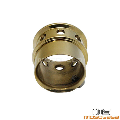 1-7/8" Brass Drilled Exhaust Tip for Harley Softail Standard FXST