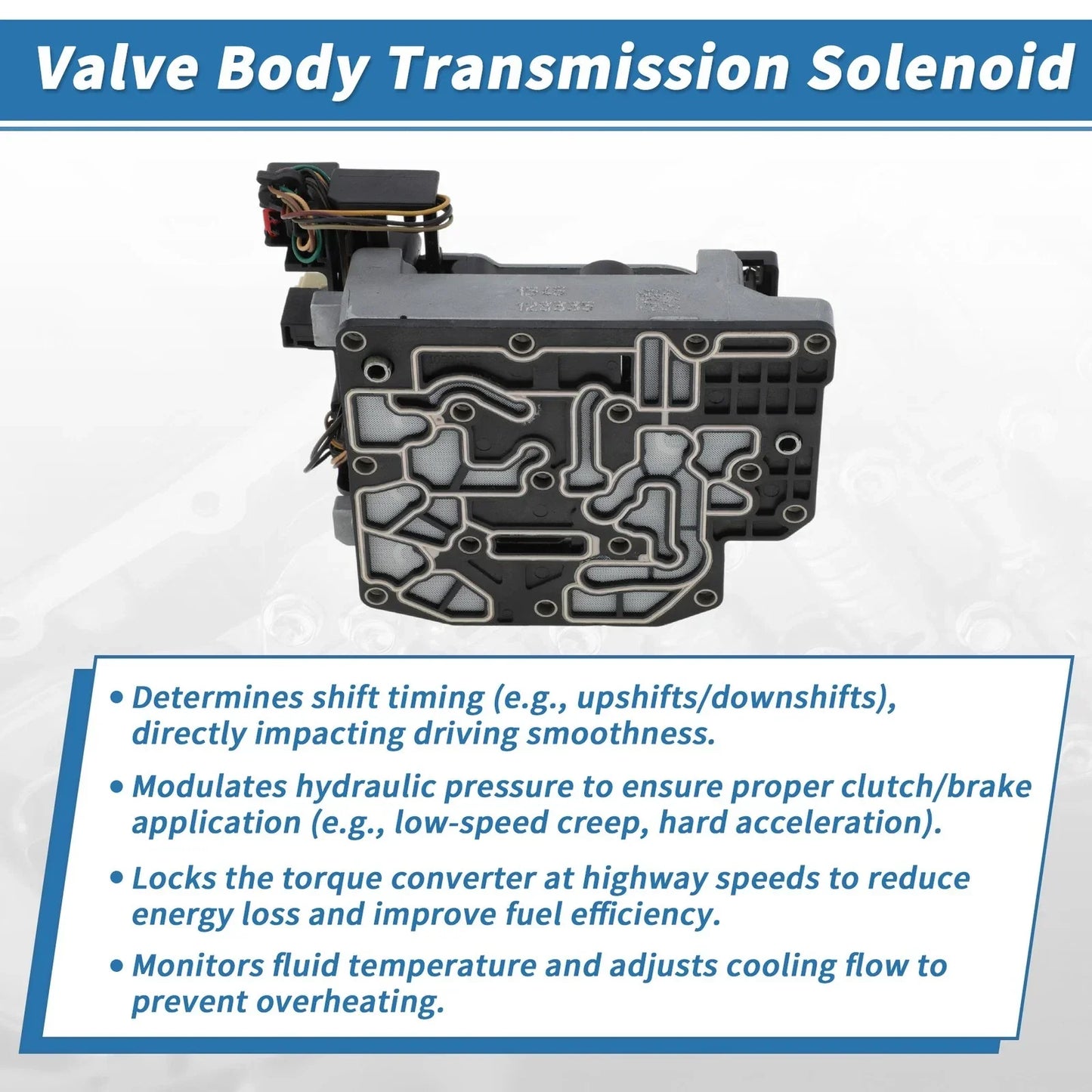 62TE Transmission Valve Body Solenoid for Dodge (2010-2014)
