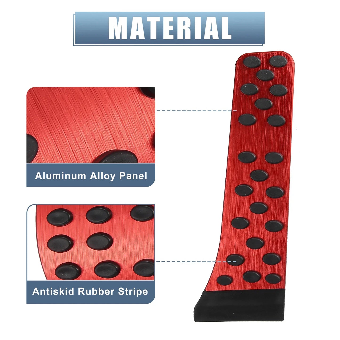 2 x Anti-Slip Gas & Brake Pedal Pads for Mercedes Benz
