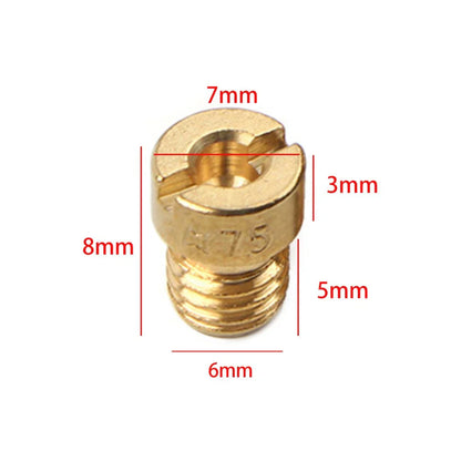6mm Carburetor Main Jets 12pcs for Dellorto SHA PHBG (75-102)