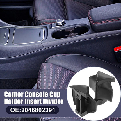 Center Console Cup Holder Divider for Mercedes-Benz C200 C350 E350 (2008-2015)