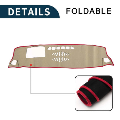 Dashboard Cover Mat for Mercedes-Benz GLB X247 Class (2020-2022) Black Red