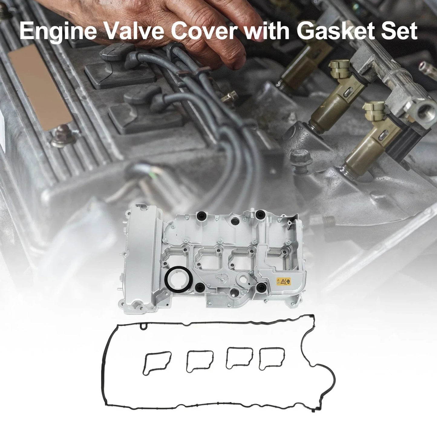 Front Engine Valve Cover w/ Gasket for Mercedes-Benz C 250 2012-2015
