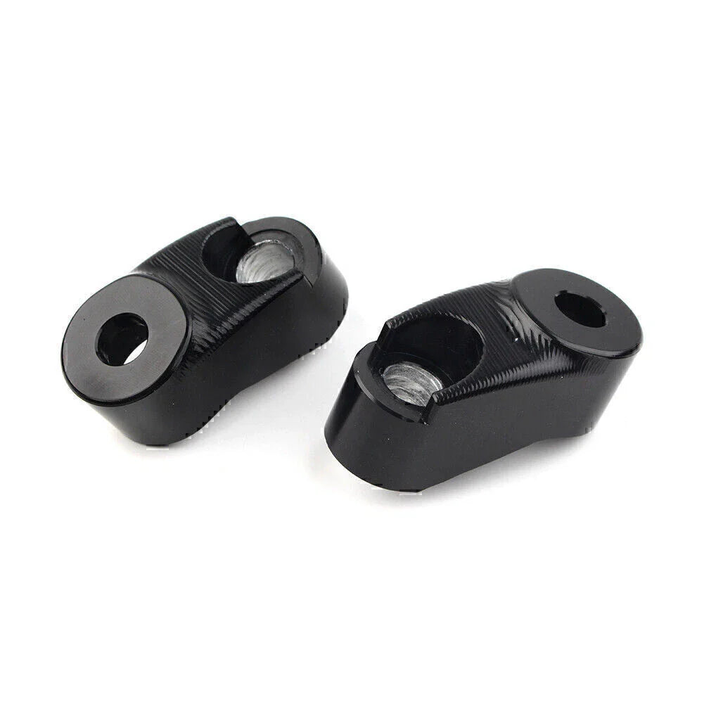 Black Short Front Turn Signal Mounts 39mm 49mm for Harley Sportster FXR
