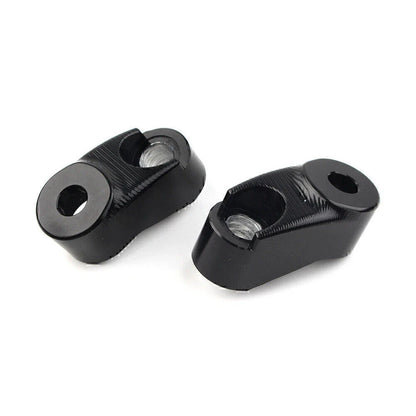 Black Short Front Turn Signal Mounts 39mm 49mm for Harley Sportster FXR