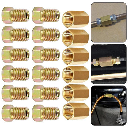 Replacement Brake Pipe Fittings 18pcs 3/8in for Vehicle