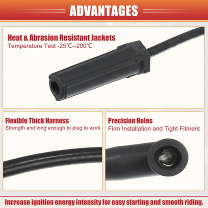 7 x Spark Plug Wire Ignition Coil Cables for Chevrolet Astro G10 (1995-2005)