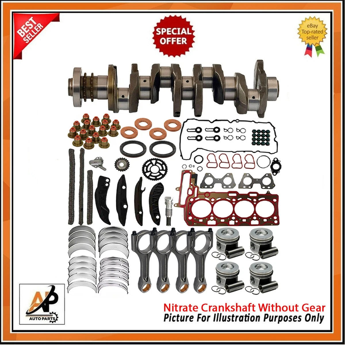 Crankshaft for BMW 2.0 B47 Diesel Engine Replacement (2015–2021)