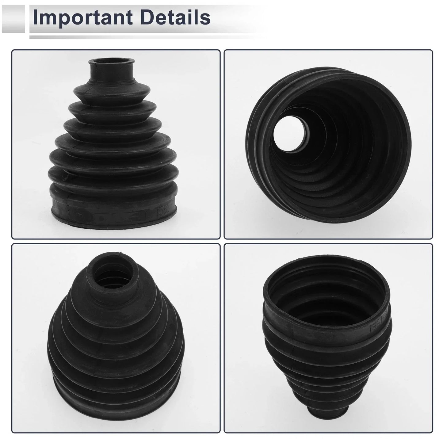 Inner CV Joint Boot Kit with Clamps for Mercedes CLS63 AMG (2006-2011)