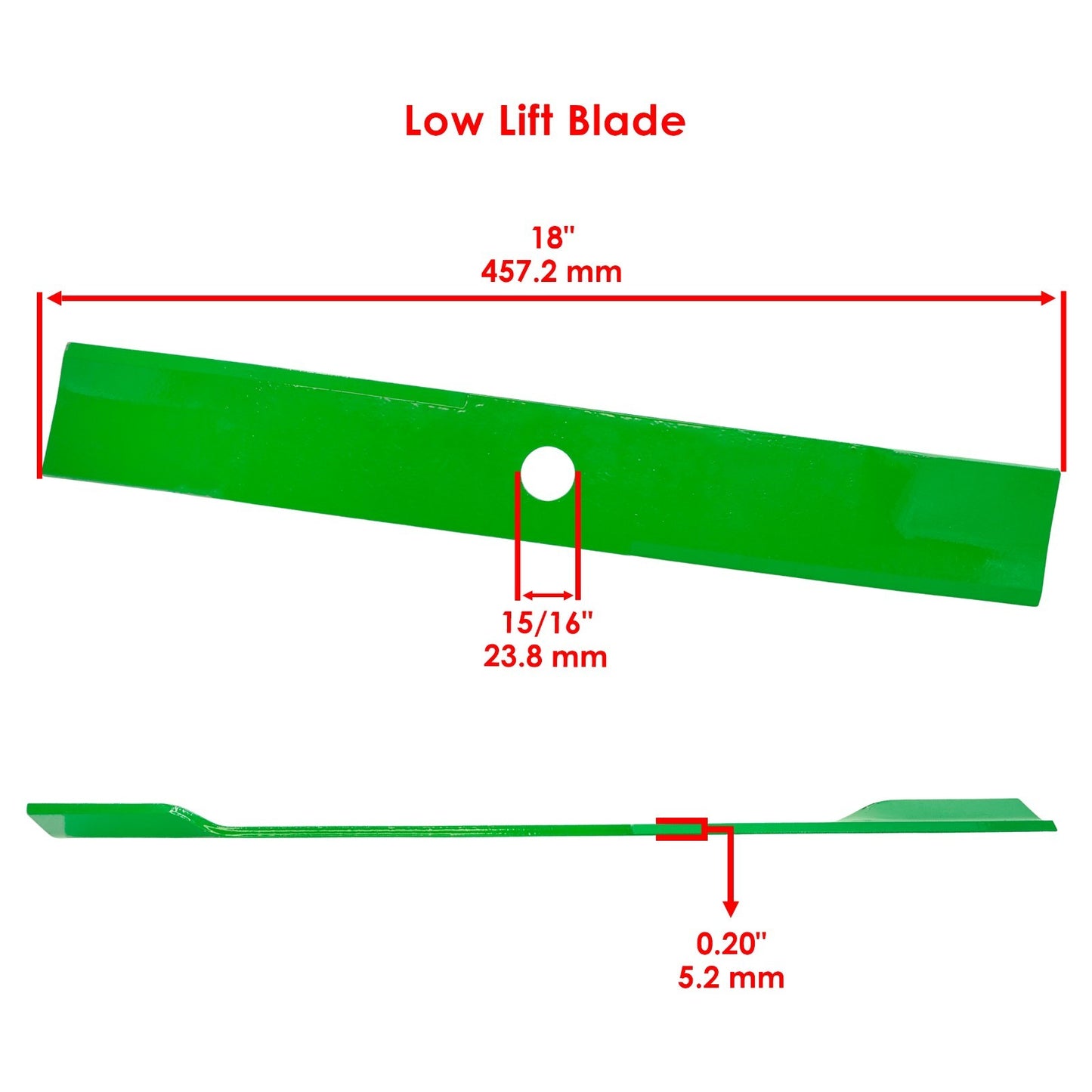 Deck Blade with Bolt for Exmark Lazer Z E-Series Lazer Z AS (2005–2024)