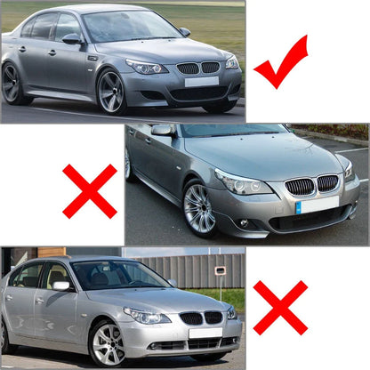 Front Bumper Spoiler Lip Splitter for BMW 5 Series E60 E61 M5 (2005-2010)