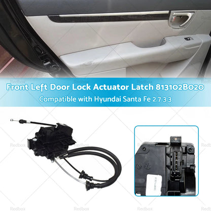 Front Left Door Lock Actuator Latch for Hyundai Santa Fe (2001-2006)