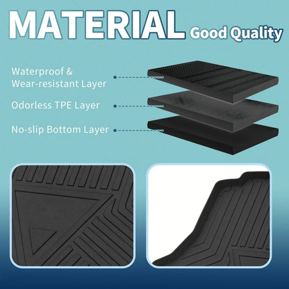Flat Face Cargo Liner Rear Trunk Mat for Honda Civic (2006-2010) 1 x TPE