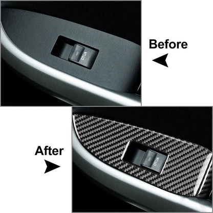 8 x RHD Car Door Window Lift Switch Panel Covers for Toyota Prius (2012-2015)