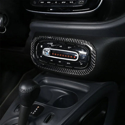 Carbon Fiber Central Console Decor for Mercedes-Benz Smart Fortwo (2016-2021)