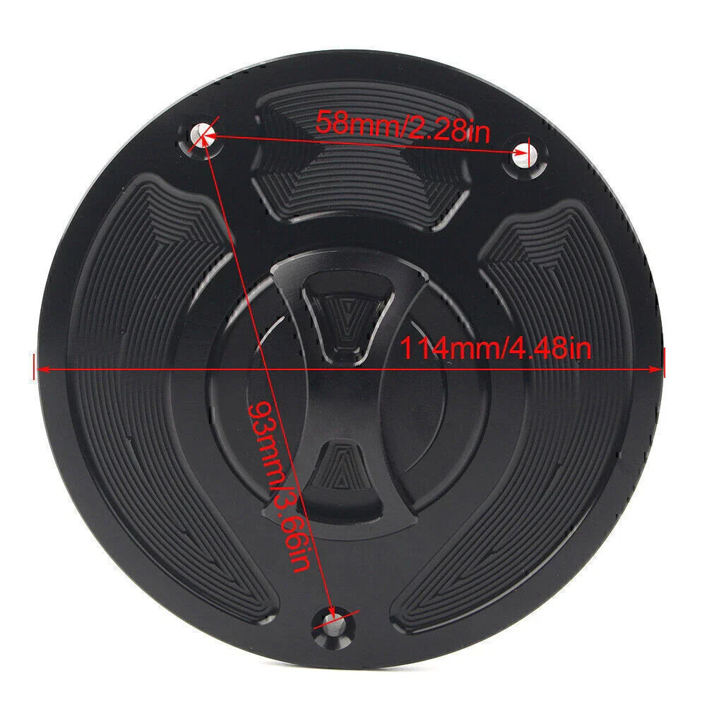 Keyless Gas Fuel Tank Cap Cover for Honda CBR1000RR Fireblade (2000-2019)