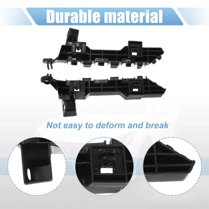 Front Bumper Bracket for Honda Accord (2018) - Plastic Black, 1 Pair