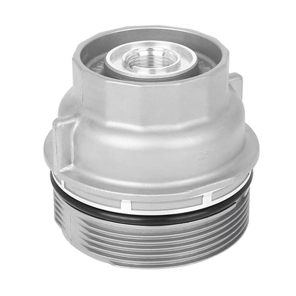 Silver Tone Oil Filter Cap Cover for Lexus Toyota (2000-2023)