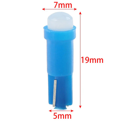 Blue Light T5 1 SMD Dashboard Gauge Lamp Bulb for Car