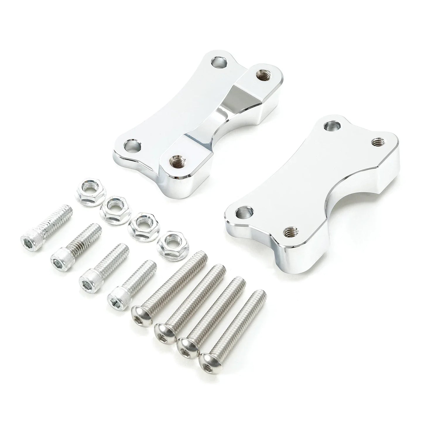 Chrome Front Fender Spacer Mount for Harley Touring Electra Glide (2014-2023)