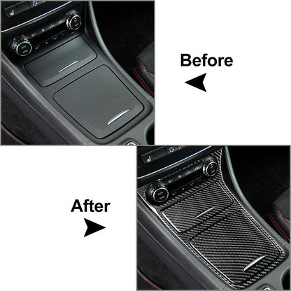Carbon Fiber Interior Console Trim for Mercedes A Class W117 (2013-2018)