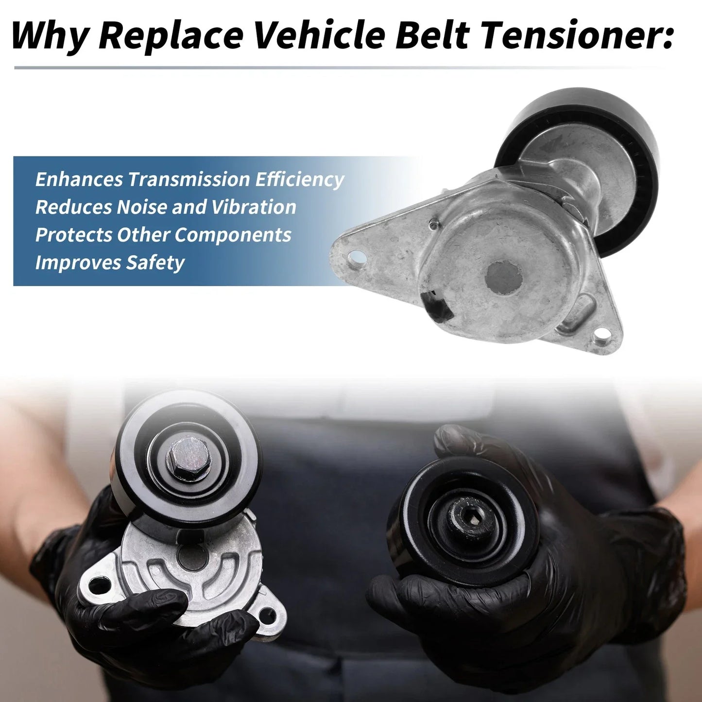 Belt Tensioner for Mercedes-Benz S-Class (1999-2013) - Metal 1 x Unit