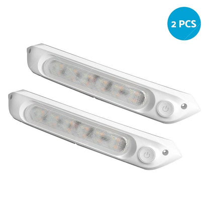287MM Dual LED Bug Light 12/24V Amber/White Lights for Car Awning