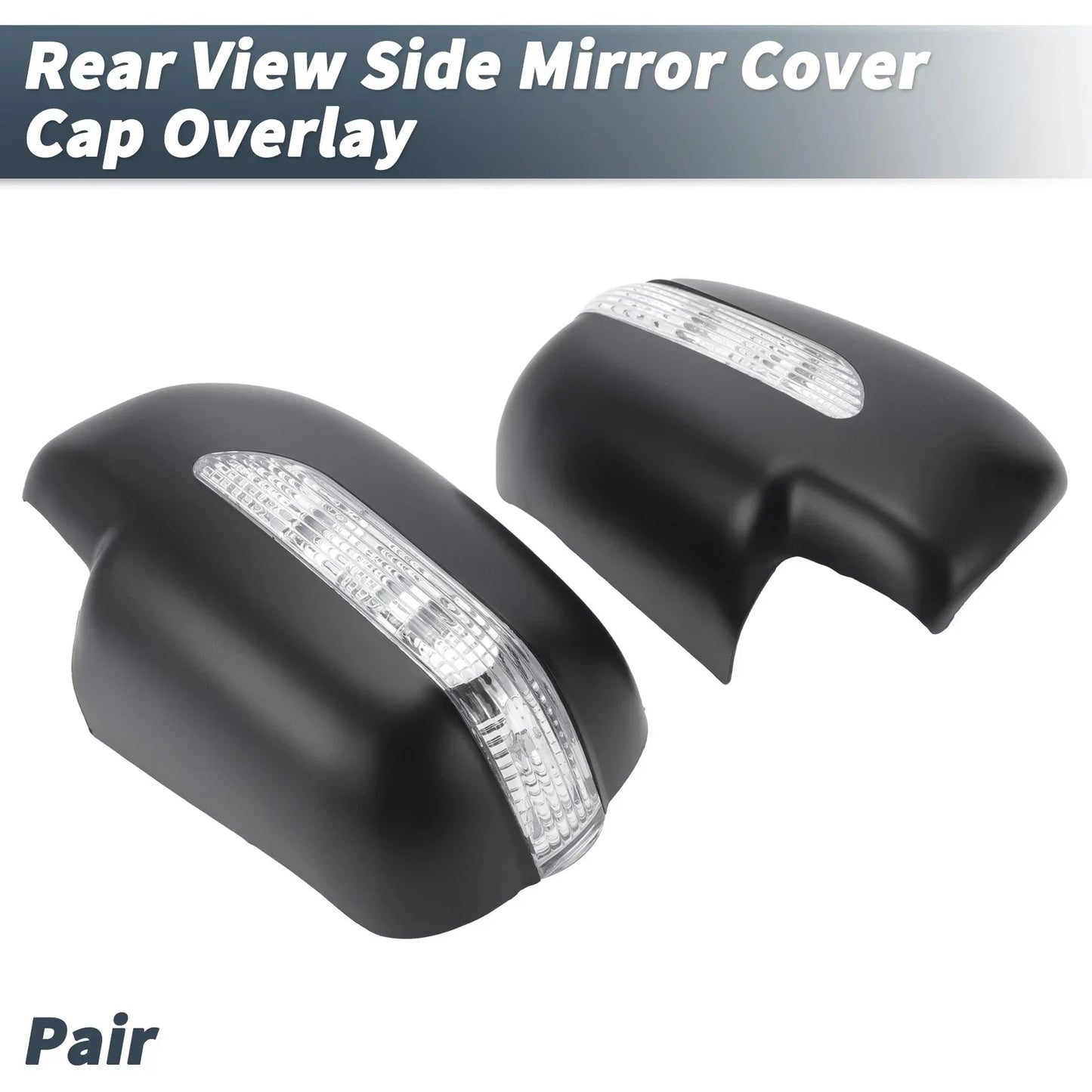 Rearview Mirror Cover Overlay Matte Black for Lexus RX330 RX300 RX350 (2003)