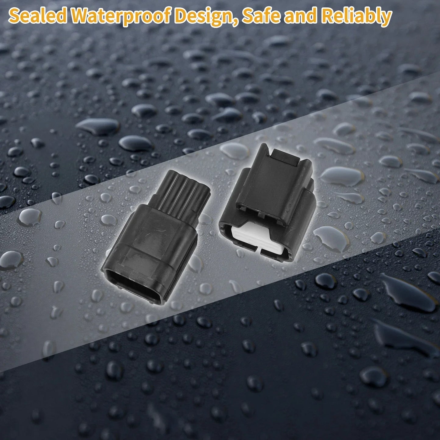 8 Pin Front Headlight Connector Plug for Honda - Male Female Wire Terminal
