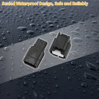 8 Pin Front Headlight Connector Plug for Honda - Male Female Wire Terminal