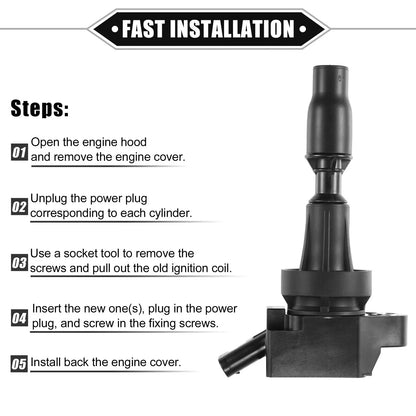 4 x Ignition Coils for Hyundai Elantra L4 1.6L (2017-2019)