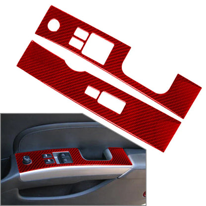 Carbon Fiber Window Lift Switch Panel Covers for Nissan 350Z (2003-2009)