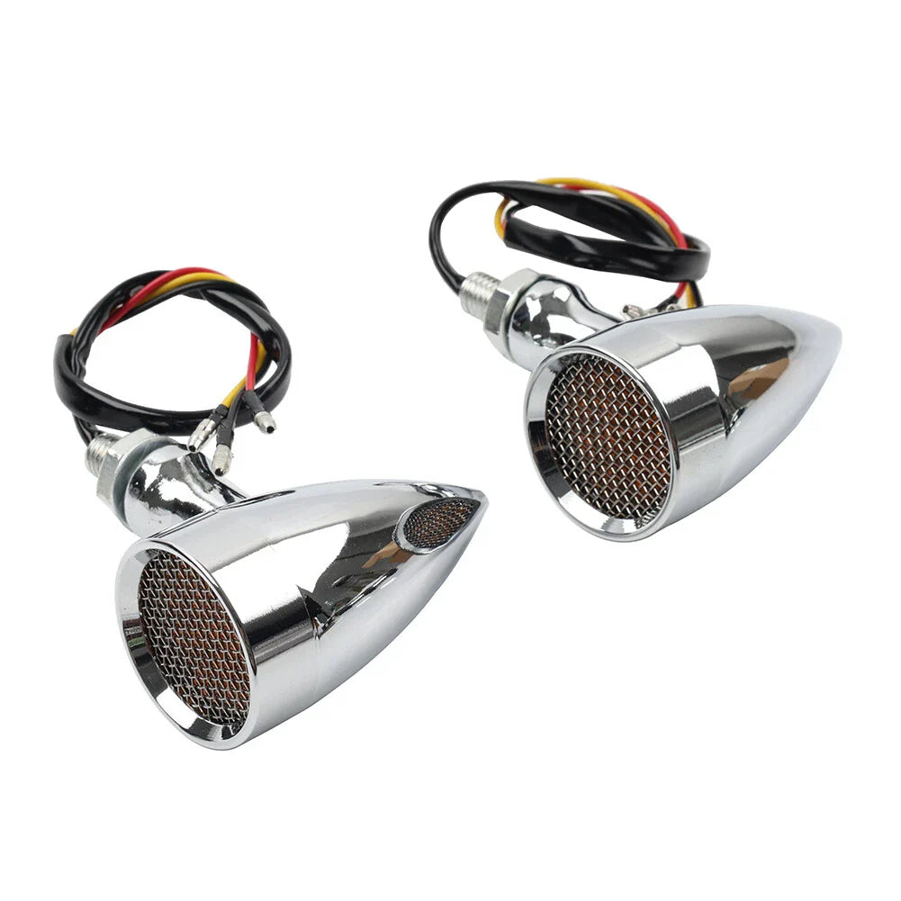 Chrome Turn Signal Lights for Harley Super Glide FXD Dyna Low Rider (2006-2017)