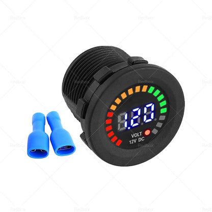 LED Battery Volt Meter Monitor 12V for Car Boat Marine Gauge