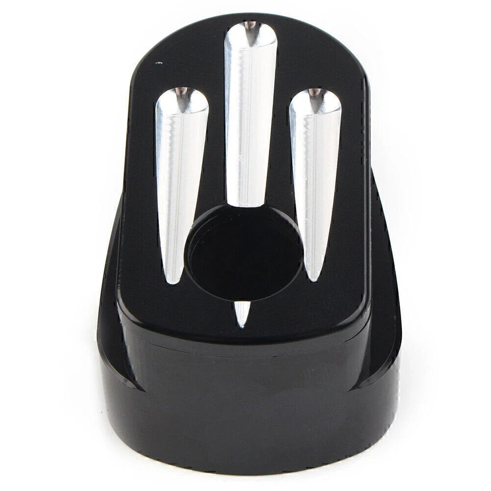 CNC Cut Billet Aluminum Black Ignition Switch Cover for Harley Street Road Glide (2014-2023)