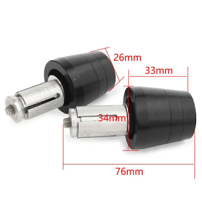 Green Handlebar Bar End Plugs for Honda CBR, CB, Yamaha YZ, YZF, Kawasaki
