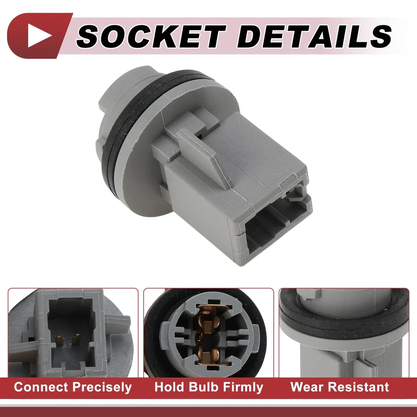License Plate Light Socket for Hyundai Elantra 2001-2003 (1 x Socket)