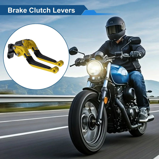 Adjustable Brake Clutch Levers for Honda CBR600RR (2003-2019) Gold Black