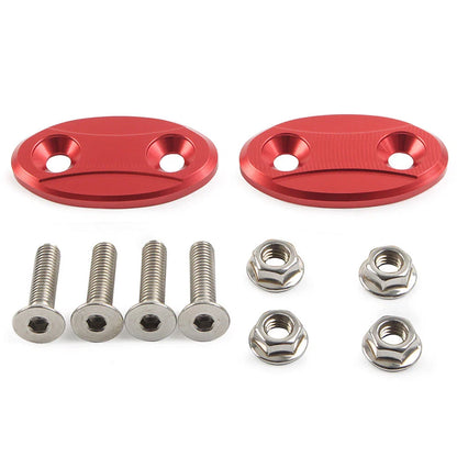 Red Rearview Mirror Block Off Base Plates Cover for BMW S1000RR (2009-2018)
