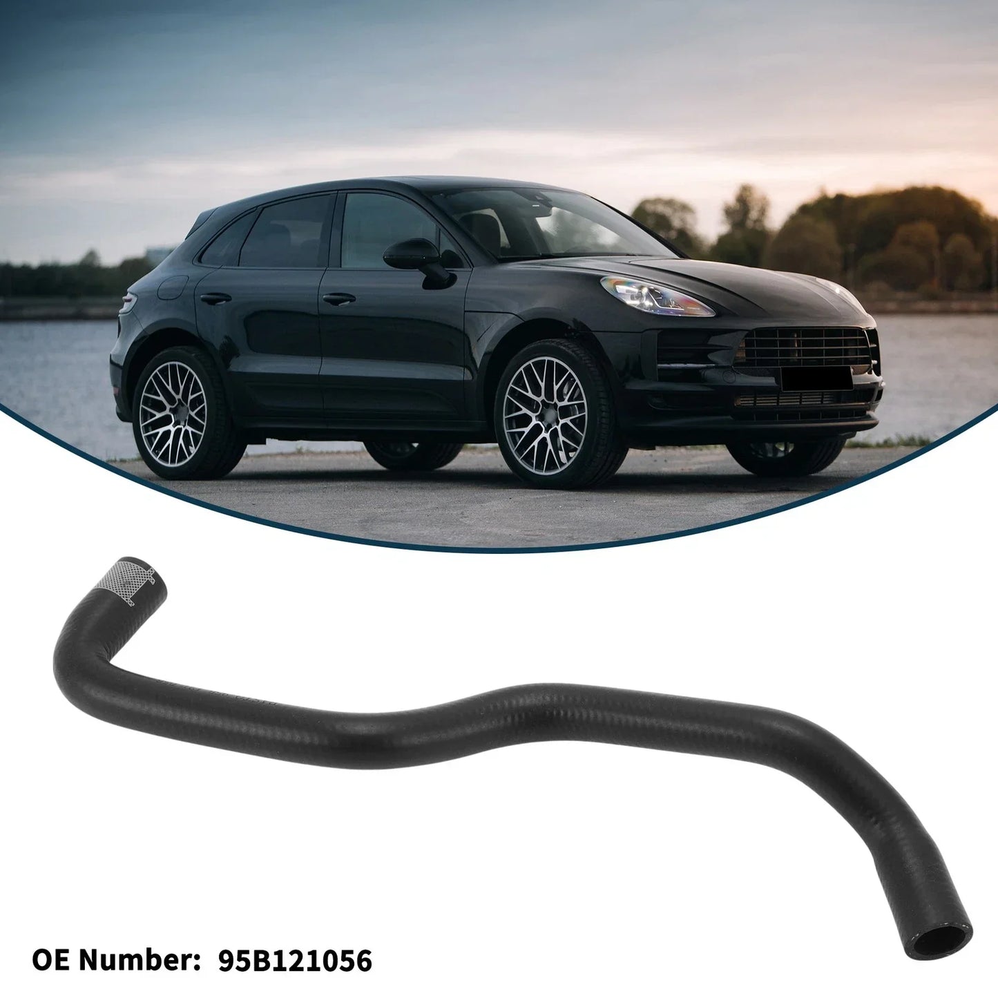 Radiator Hose for Porsche Macan 2017-2018 Rubber Coolant Pipe