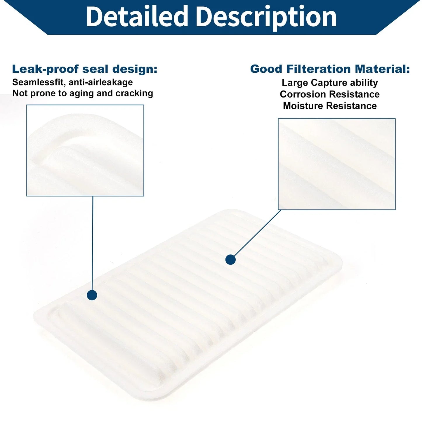 Car Engine Air Filter for Lexus ES330 3.3L (2002-2006) - 2 x Filters