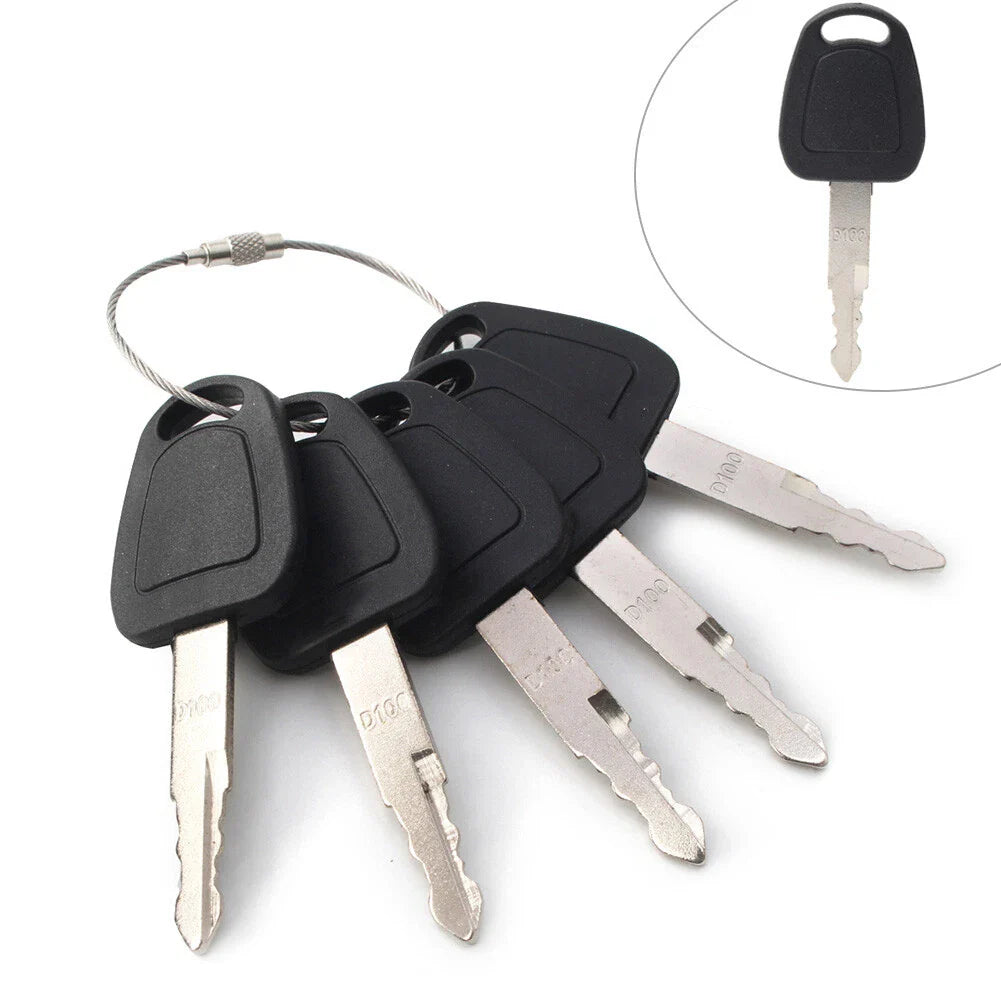 5PCS Keys for Daewoo Doosan Excavator Models Heavy Equipment
