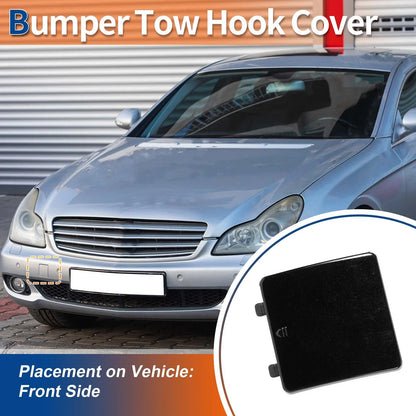 Car Bumper Tow Hook Cover for Mercedes-Benz CLS (2004-2007) Black