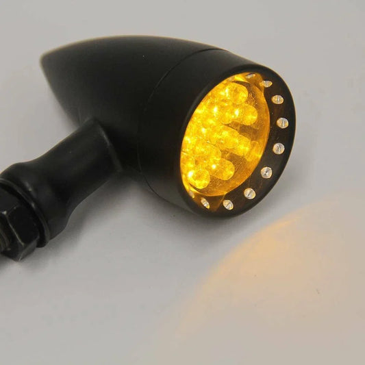 Amber Bullet Turn Signal Lights for Harley XL Custom (2004-2023)